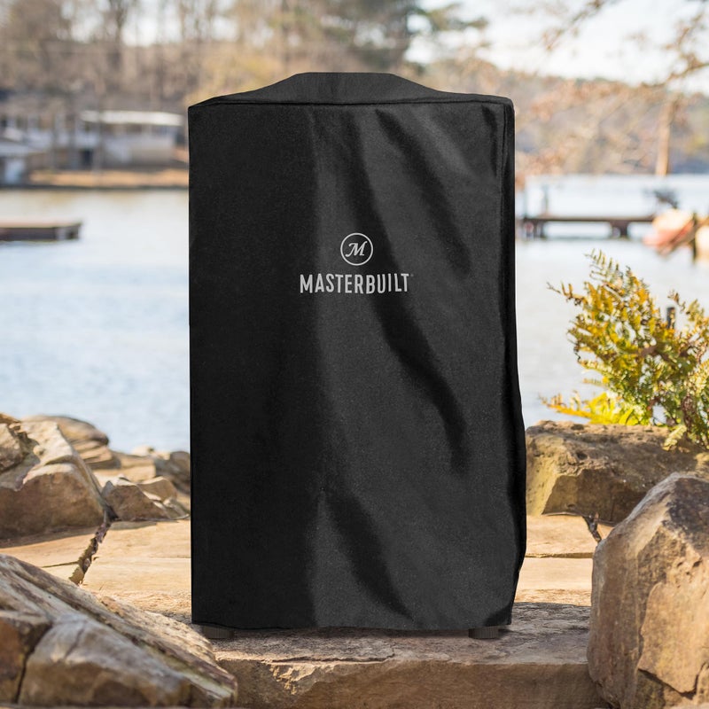 MasterbuiltÂ® 40-inch Vertical BBQ Smoker Weather-Resistant Polyester Cover to Fit All Masterbuilt 40-inch Vertical Smokers in Black, Model MB20080210 - Image 2